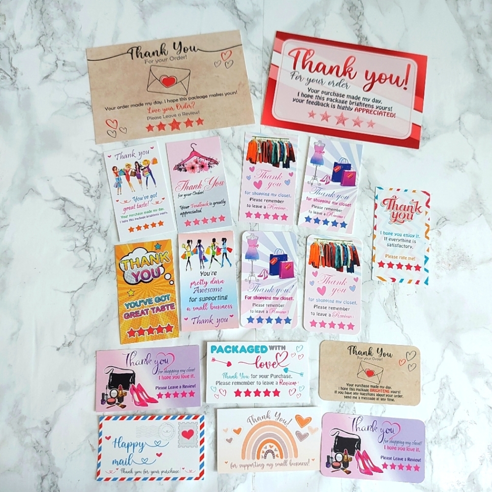 50 Thank You Cards